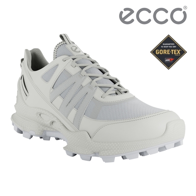 ECCO BIOM C-TRAIL W 蹤跡健步都會探索防水運動鞋 女鞋 白色/亮白色/灰白色
