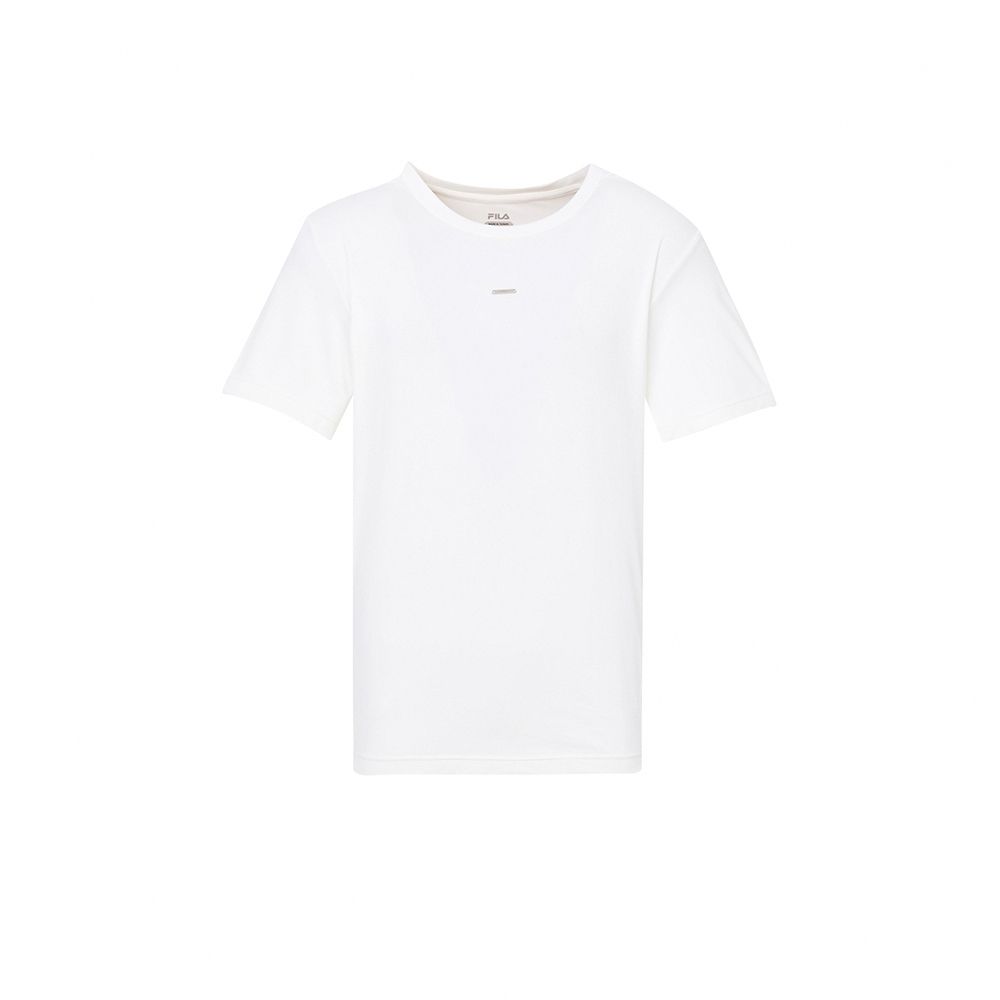 FILA 男圓領T恤-白色 1TEZ-1601-WT