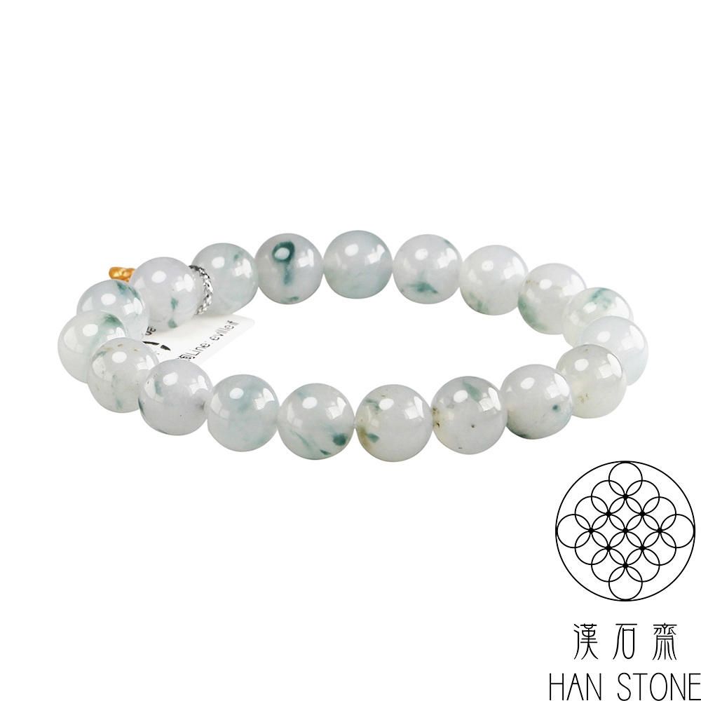漢石齋】天然A貨冰種飄花翡翠手串(直徑10mm) | 漢石齋| Yahoo購物中心