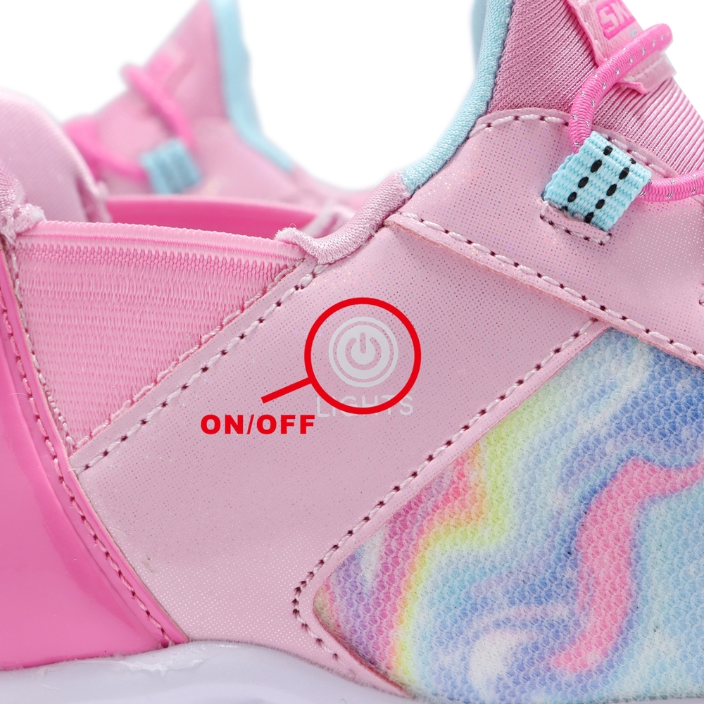 Skechers 燈鞋S Lights-Galaxy Light Slip-Ins 中童鞋粉套入式小朋友