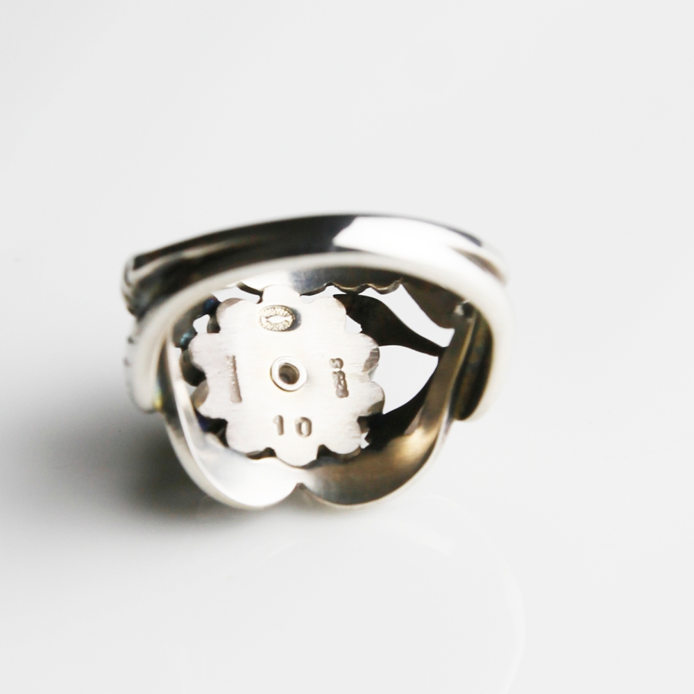 【純銀】銀盃 純銀 約93g 925純銀]MARIGOLD竹想愛你竹節戒指【KMD410】-男款銀