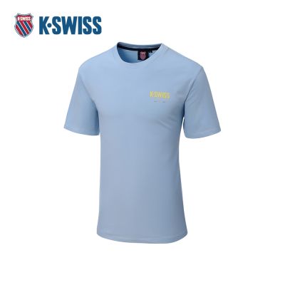 K-SWISS 短袖T恤 26SS TEE 19 M 短上衣 男短袖上衣 藍色 1013682-420