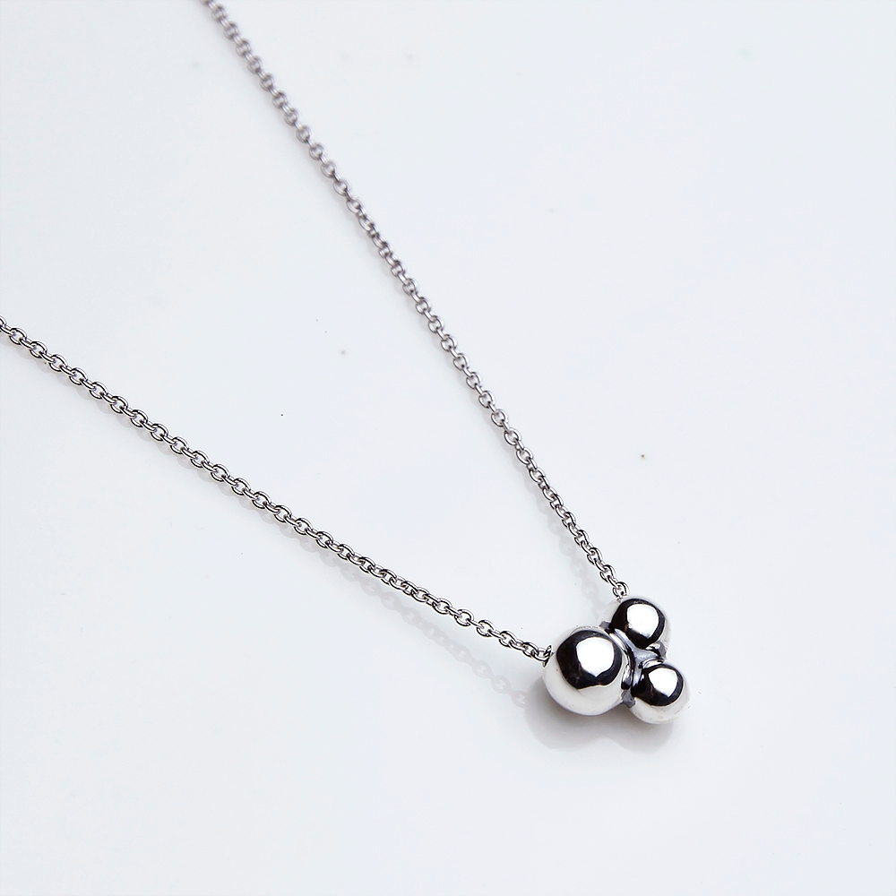 純銀  メダル 126g Georg Jensen 喬治傑生551C MOONLIGHT GRAPES純銀項鍊| 項鍊