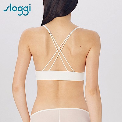 sloggi-S BY SLOGGI簡約輕奢系列Sheer完美輕透背心式內衣 柔膚米白