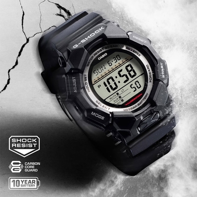 CASIO 卡西歐 G-SHOCK 10年電力 大螢幕電子錶 學生錶 開學換新季 送禮推薦 GD-010-1