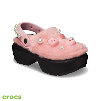 Crocs卡駱馳 (中性鞋) Loopy露比聯名 厚底克駱格 Stomp 雪屋-210523-90H