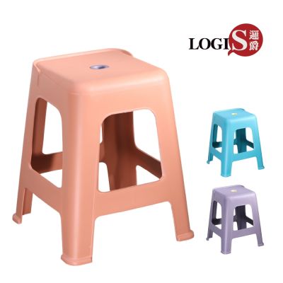 LOGIS邏爵傢俱-多彩堆疊凳 塑膠椅 餐桌椅 3色【CT-HX4】