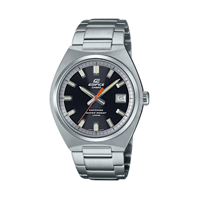 CASIO 卡西歐 EDIFICE 纖薄簡約 藍寶石水晶玻璃 經典黑 日期顯示窗 EFB-109D-1A 38.5mm