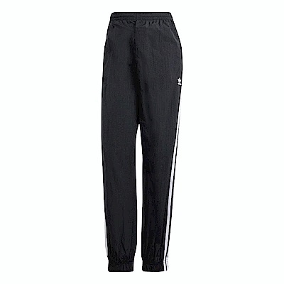 Adidas 3 S Cuffed Pant IU2530 女 長褲 運動 休閒 復古 三葉草 尼龍 彈性褲口 黑