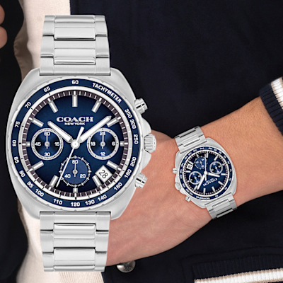 COACH Charter 三眼計時手錶 男錶 中性錶 寵愛媽媽 送禮推薦-39mm CO14602737