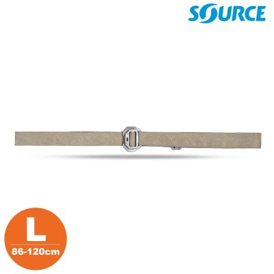 SOURCE 藏錢腰帶 Slim Travel Belts (鋁扣) 沙色 L｜(86-120cm / 織帶寬 2.5cm)