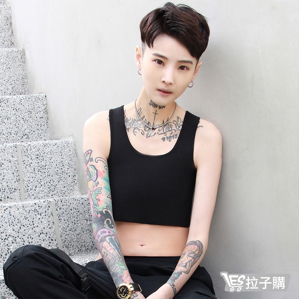束胸 加強型掛鉤半身 LESGO (黑色系)