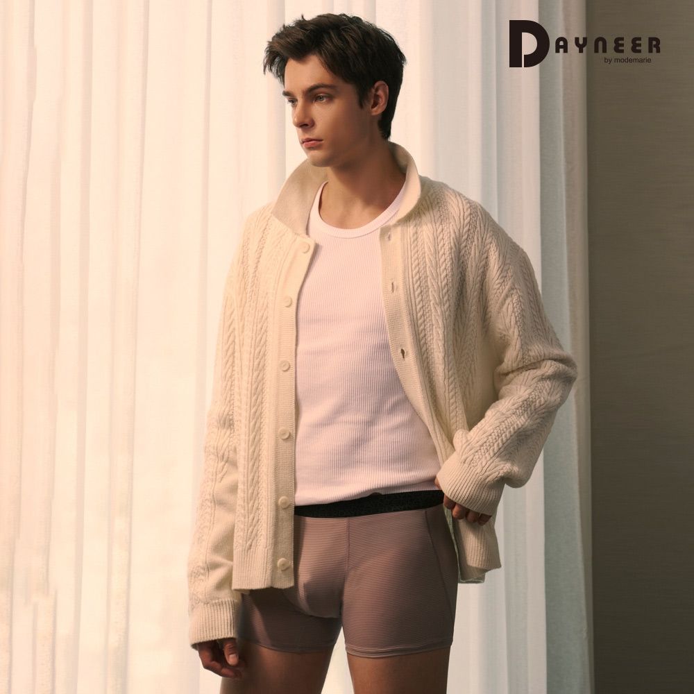 DAYNEER 素面貼身四角男內褲 M-XXL(雅緻褐)
