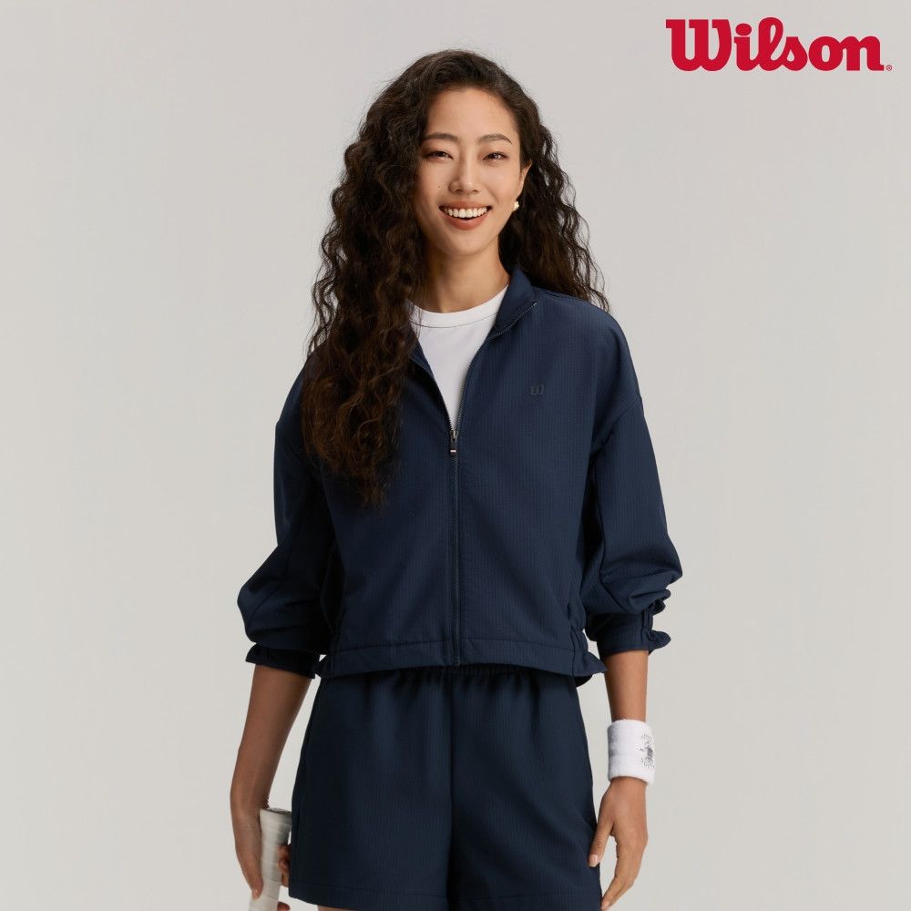 【Wilson威爾森】Contact Jacket 女款 服飾 外套 海軍藍/長春花藍 (海軍藍)