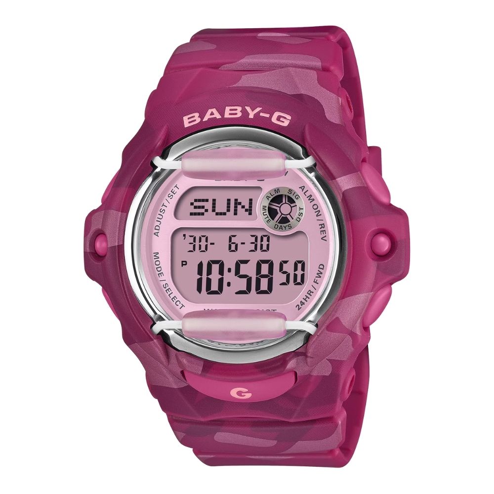 CASIO卡西歐 BABY-G 風靡街頭 Y2K 鮮豔奪目 粉紫色 BG-169CM-4_42.6mm