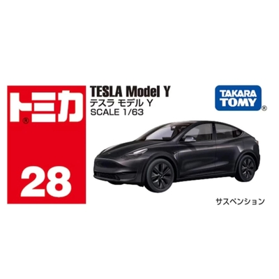 任選 日本TOMICA No.028 特斯拉Model Y一般 TM028A7