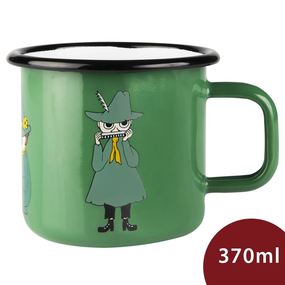 芬蘭 Muurla 嚕嚕米琺瑯馬克杯 Snufkin 森林綠 370ml