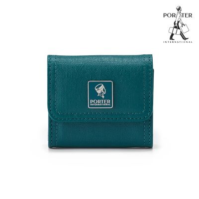 PORTER INTERNATIONAL - 復古品味MORI零錢包 - 湖水綠