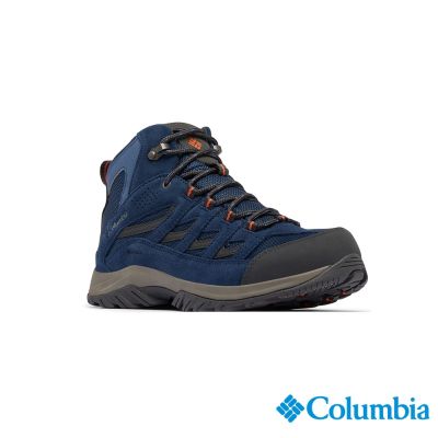 Columbia 哥倫比亞 男款-防水高筒登山鞋(寬楦)-CRESTWOOD墨藍色 UBI06520IB/JF