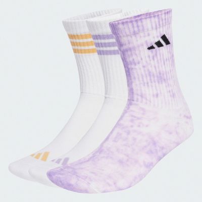 【adidas 愛迪達】 中筒襪 3 雙入 男/女 KA8092