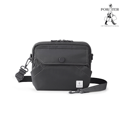 PORTER INTERNATIONAL - 精粹休閒LAPSE斜背包 - 鐵礦灰