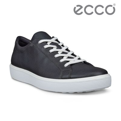 ECCO SOFT 60 M 柔酷輕盈經典皮革休閒鞋 男鞋 磁石灰