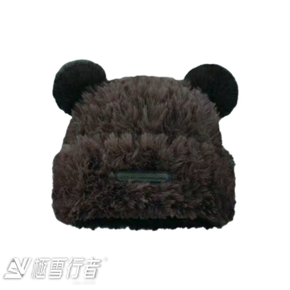 【極雪行者】SW-YG-BEAR毛絨時尚護耳小熊保暖帽(冬季戶外/出國旅遊)