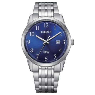 CITIZEN星辰 GENT S系列 時尚簡約腕錶*藍-39mm/BI5008-51L