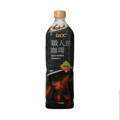 UCC 職人冰咖啡- 無糖910mlx12入/箱