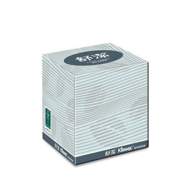 【Kleenex 舒潔】盒裝面紙-方盒90抽x60盒/箱(90抽/60盒/箱)