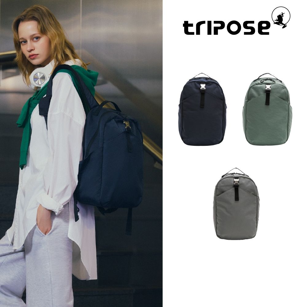 tripose ORBIT微皺尼龍商務休閒後背包-多色