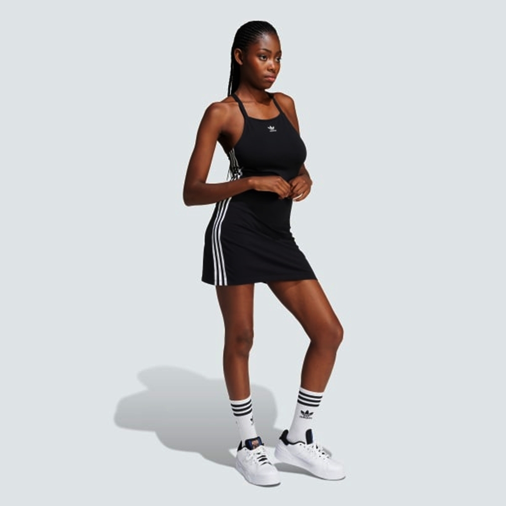 ADIDAS ORIGINALS 3 S DRESS MINI 三葉草女長裙-黑-IU2426 | adidas