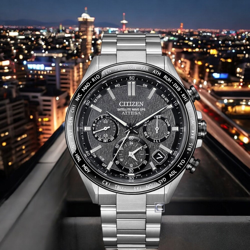 CITIZEN 星辰錶 限量 鈦 GPS衛星錶 光動能錶 計時手錶 聖誕節 禮物-44.6mm_CC4058-67X