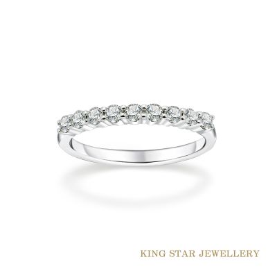 King Star K金天然鑽石尾戒 優雅(嚴選無色等級美鑽)