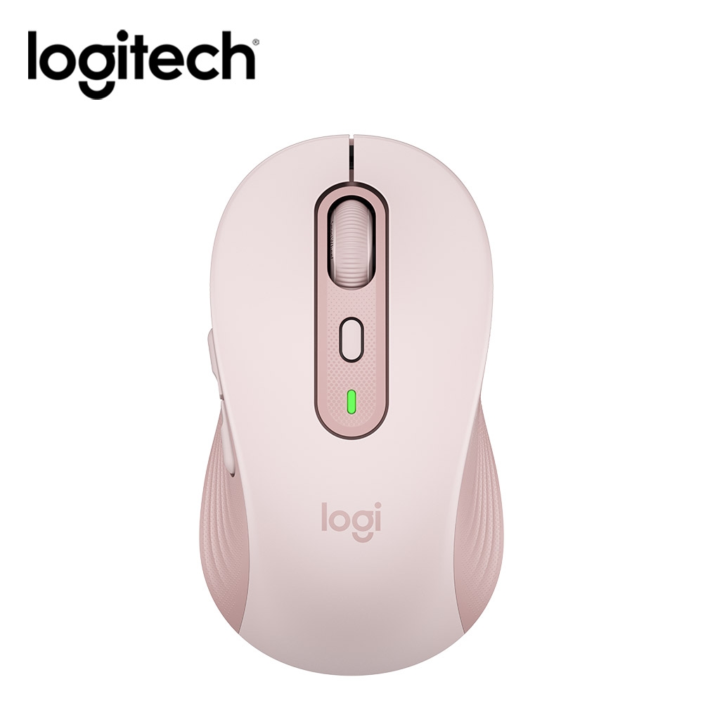 羅技 logitech M750L 大手版多工靜音無線滑鼠-玫瑰粉