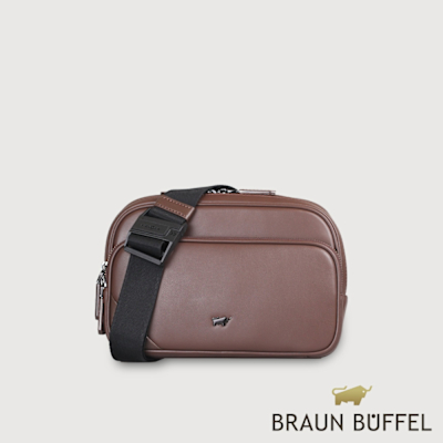 【BRAUN BUFFEL 德國小金牛】台灣總代理 加利恩-A 腰胸包-培土棕/BF561-07-POS