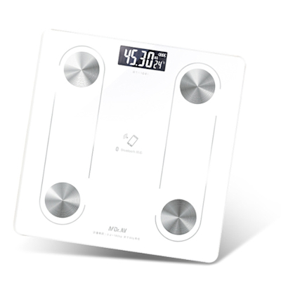【聖岡科技Dr.AV】BT-102i智慧藍芽 體重計0.2~180kg體重計(夜視冷光 防撞圓角 資料分析)