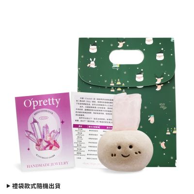 O Pretty 歐沛媞 聖誕祝福開運組[小歐寶+水晶能量直覺卡+聖誕祝福手提禮袋]-交換禮物