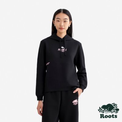 Roots女裝- NOCTURNAL 連帽上衣-黑色