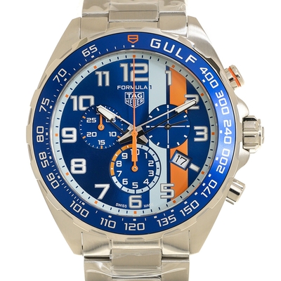 TAG HEUER 豪雅 F1石英計時Gulf特別腕錶(CAZ101AT.BA0842)x43mm
