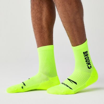 BROOKS GHOST魔鬼中筒襪 豔陽綠/Brooks (280495735)
