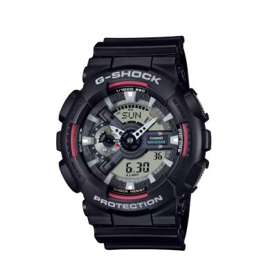 CASIO 卡西歐 G-SHOCK 立體層次面盤 雙顯 抗震 防水 GA-110RL-1A