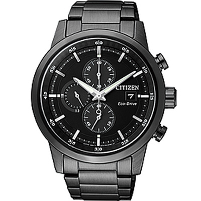 CITIZEN 星辰錶 Eco-Drive 極速豪傑計時腕錶 男錶(CA0615-59E)43mm 手錶 光動能錶 聖誕節 禮物