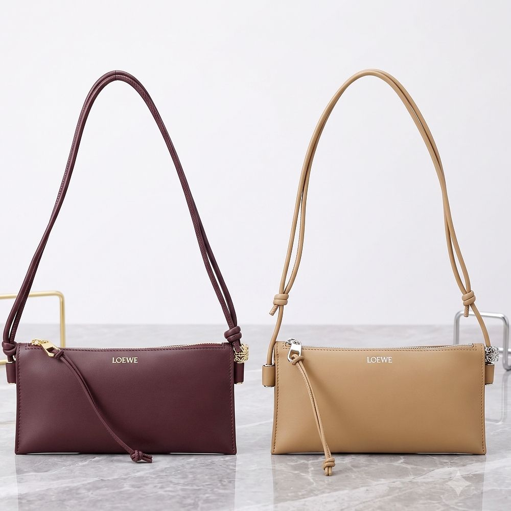 LOEWE 羅威 Joya 納帕小牛皮斜/肩背 風琴包-2色可選