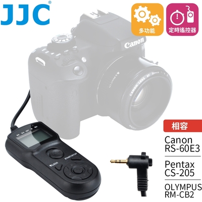 JJC奧林巴斯Olympus副廠定時快門線遙控器TM-C(相容OM原廠RM-CB2,亦適Canon RS-60E3/Pentax CS-205)適OM-1 II OM-5 E-M1 II E-M5M3