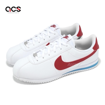 Nike 阿甘鞋 Cortez GS 大童 女鞋 白 紅 皮革 經典 百搭 休閒鞋 DM0950-115