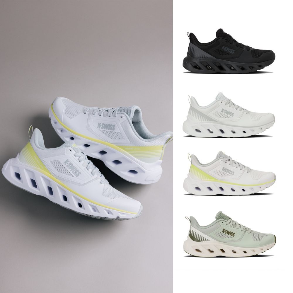 K-SWISS 舒適厚底運動鞋 LAGUNA TUBES LITE 休閒鞋 跑步鞋 健走鞋 女鞋 多色 (94891) (A女-黑)