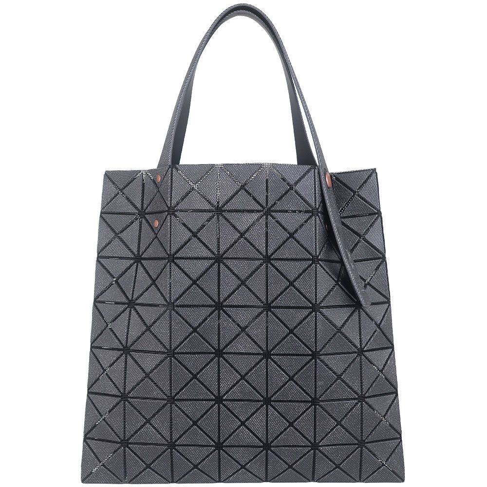 ISSEY MIYAKE 三宅一生 BAOBAO 牛仔黑色三角格7x7肩背/手提包