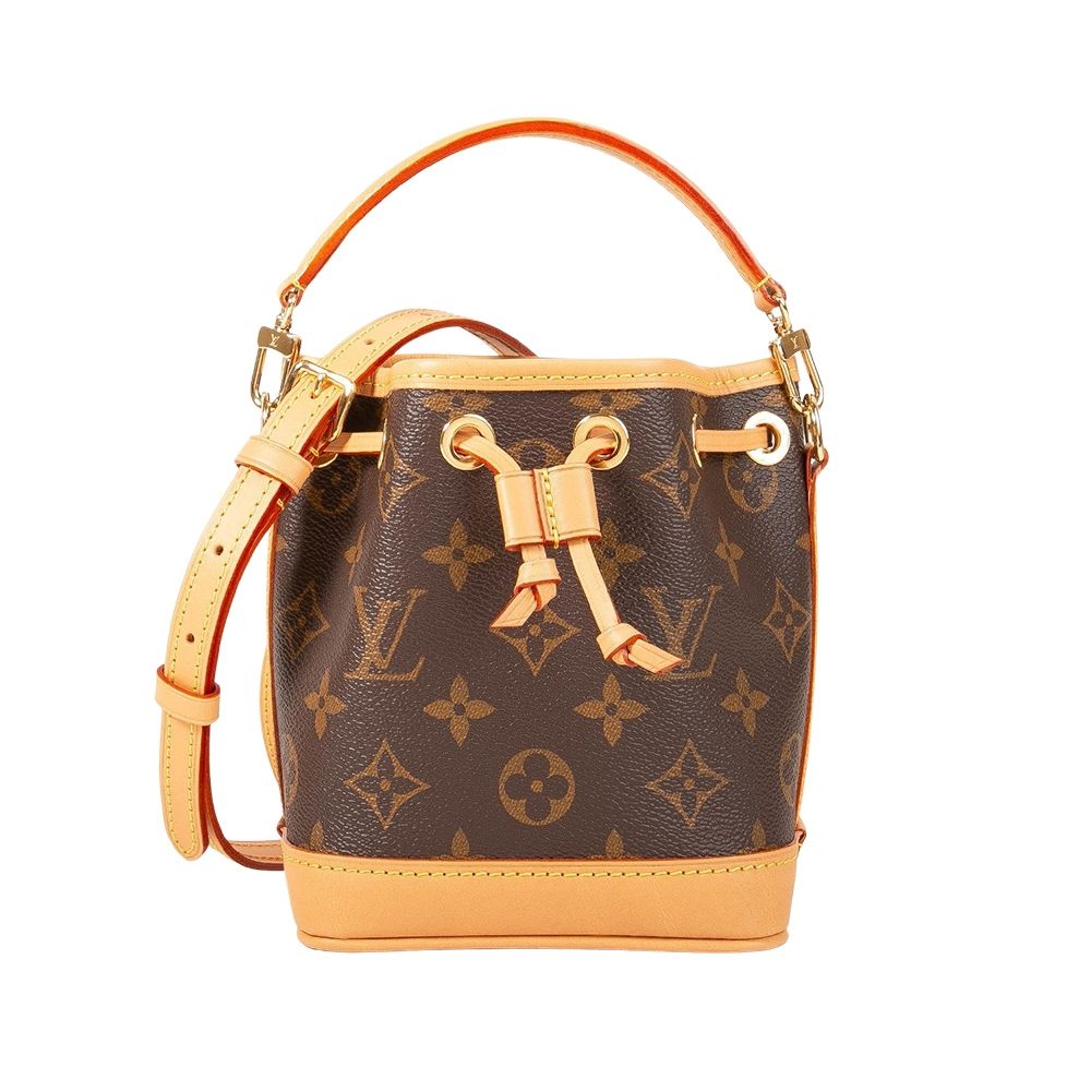Louis Vuitton M81266 NANO NOE迷你水桶包(棕色)