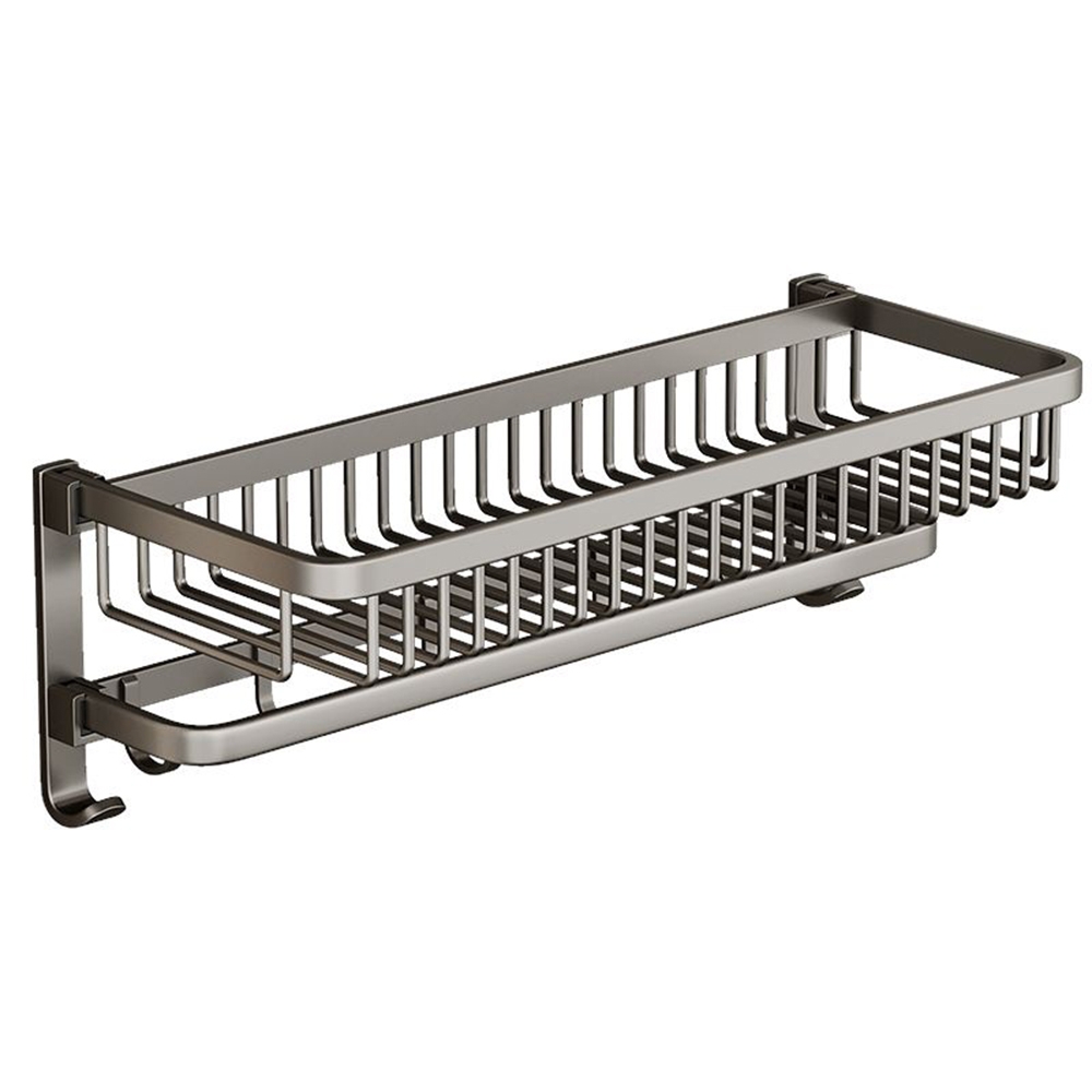 太空鋁雙桿57CM毛巾架免打孔浴室置物架衛生間廁所洗手間浴巾架| 毛巾架| Yahoo購物中心